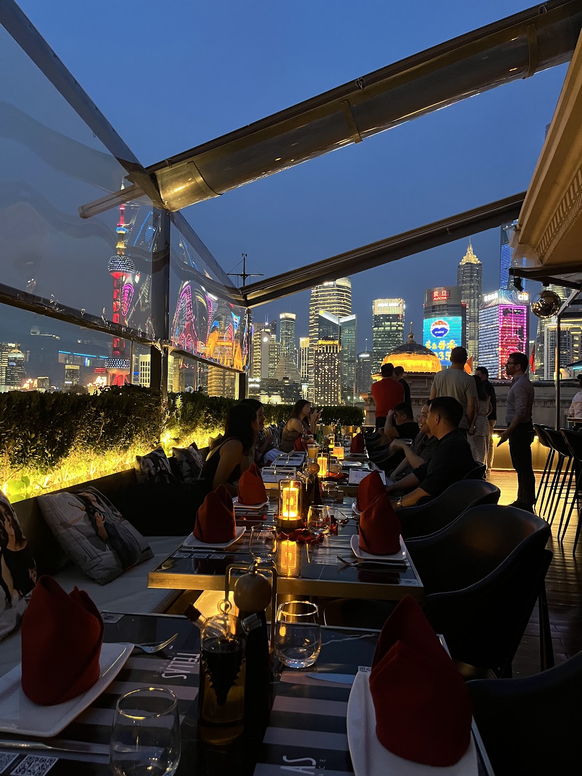 The Fellas rooftop view