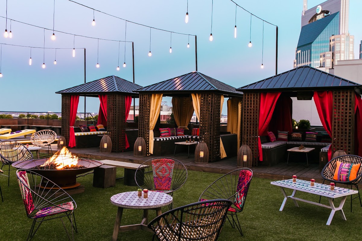 Bobby Hotel Rooftop Lounge rooftop view