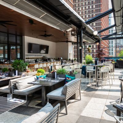 Earls Kitchen + Bar rooftop view