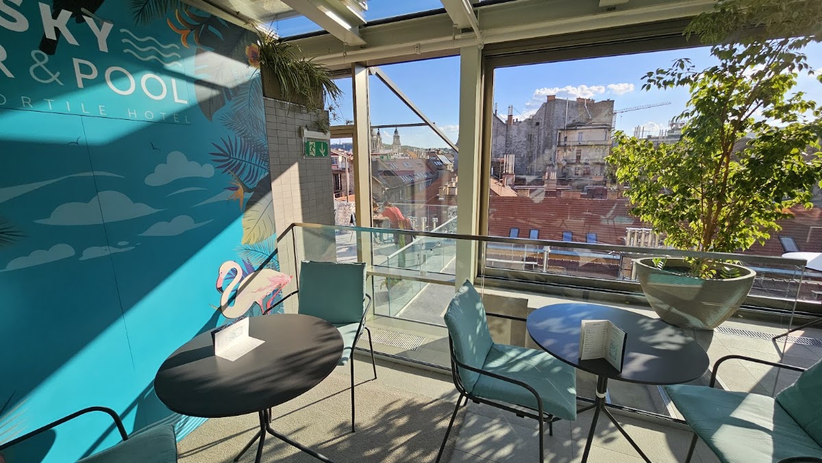 Cortile Sky Bar&Pool rooftop view