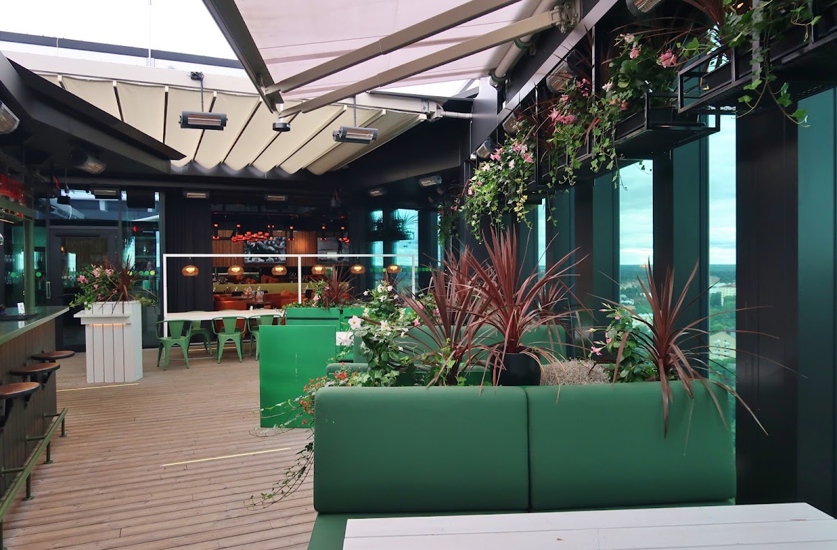 Skybar rooftop view