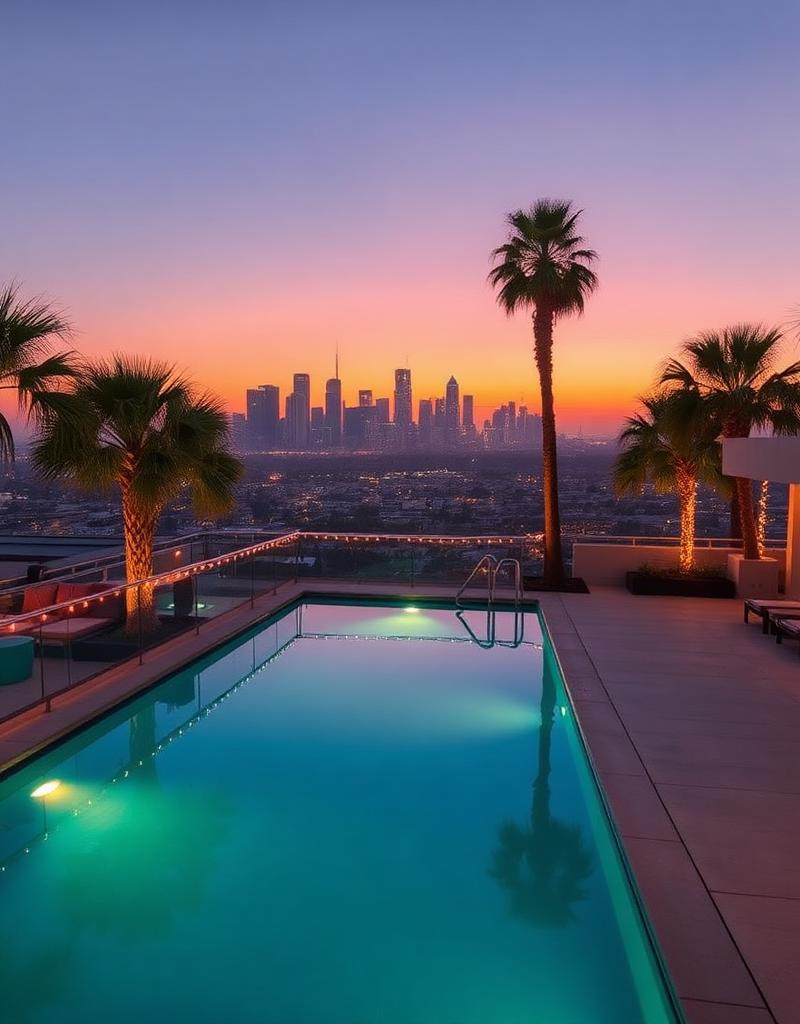 Rooftops in Los Angeles